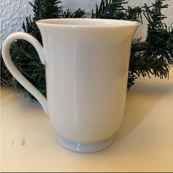 (1) SANTA BABY CHRISTMAS Holiday Coffee Mug Tea Cup Pottery Barn Sleeping Car - Picture 3 of 6